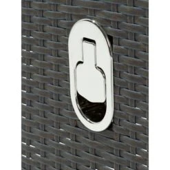 Lounge-Relaxsessel Vermont Verstellb. Rückenlehne Polyrattan Deep Water Concrete -Gartenwelt Günstiges Geschäft 4048124975879 CU03 150917