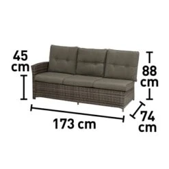 Lounge-Set Mit Esstisch Vermont 5-teilig Polyrattan Rechts Shadow Earth -Gartenwelt Günstiges Geschäft 4048124987049 VM01 250920
