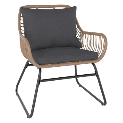 Balkonmöbel-Set Willmar 3-teilig Polyrattan Beige 3 Balkonmöbel-Set Willmar 3-teilig Polyrattan Beige – Bild 3