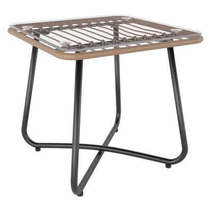 Balkonmöbel-Set Willmar 3-teilig Polyrattan Beige 4 Balkonmöbel-Set Willmar 3-teilig Polyrattan Beige – Bild 4