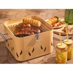 Tragbarer Grill Im Retrostyle 21 Tragbarer Grill Im Retrostyle -Gartenwelt Günstiges Geschäft 4048126048458 AB02 170321