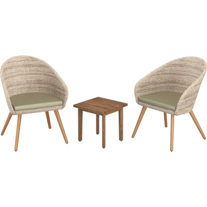 Balkonset Edmonds FSC® Beige 3-teilig 2 Balkonset Edmonds FSC® Beige 3-teilig – Bild 2