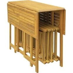 Balkonset Managua FSC® Teakoptik 5-teilig -Gartenwelt Günstiges Geschäft 4048126609062 S02 220920 L