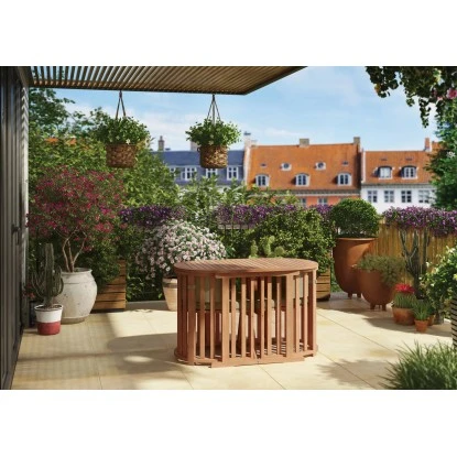 Balkonset Hervey Bay FSC® Naturfarben 3-teilig 2 Balkonset Hervey Bay FSC® Naturfarben 3-teilig – Bild 2