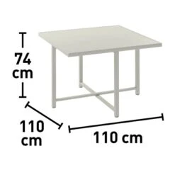 Gartenmöbel-Set Palomas 5-teilig Stahl/Textil Taupe -Gartenwelt Günstiges Geschäft 4048126619207 140