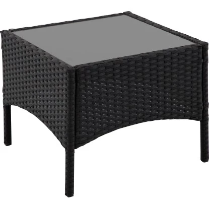 Balkonset Taracoa Wicker Schwarz 3-teilig 3 Balkonset Taracoa Wicker Schwarz 3-teilig – Bild 3