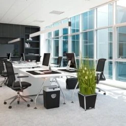 Amare Blumentopf Pur Fiberglas Design 33 Cm X 33 Cm X 34 Cm Schwarz -Gartenwelt Günstiges Geschäft 4251083908127 4655 8