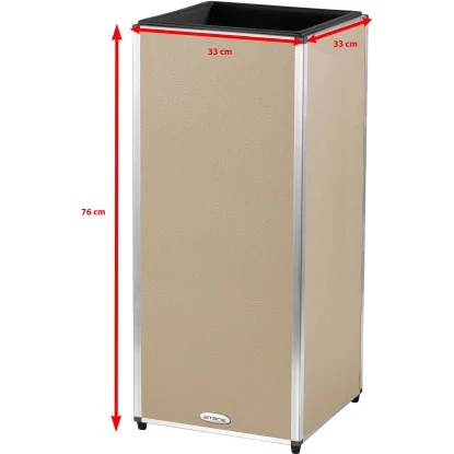 Amare Blumentopf Pur Fiberglas Design 33 Cm X 33 Cm X 76 Cm Beige 6 Amare Blumentopf Pur Fiberglas Design 33 Cm X 33 Cm X 76 Cm Beige – Bild 6