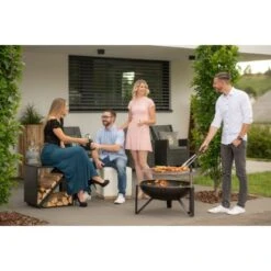 Westmann Premium Grill Feuerstelle Inkl. Grillrost Ø 70 Cm X 75 Cm Schwarz -Gartenwelt Günstiges Geschäft 4260280773407 1741 AB 02