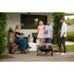Westmann Premium Grill Feuerstelle Inkl. Grillrost Ø 70 Cm X 75 Cm Schwarz -Gartenwelt Günstiges Geschäft 4260280773407 1741 AB 06