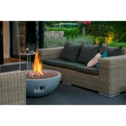 Dobar Outdoor-Feuerschale Mit Gasflamme Lunar Ø 90 Cm Grau -Gartenwelt Günstiges Geschäft 4637 lavaofenfeuerstelle 6