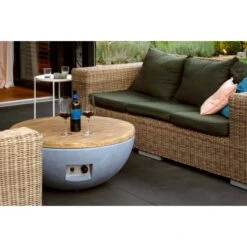 Dobar Outdoor-Feuerschale Mit Gasflamme Lunar Ø 90 Cm Grau -Gartenwelt Günstiges Geschäft 4637 lavaofenfeuerstelle 7