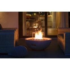 Dobar Outdoor-Feuerschale Mit Gasflamme Lunar Ø 90 Cm Grau -Gartenwelt Günstiges Geschäft 4637 lavaofenfeuerstelle 9