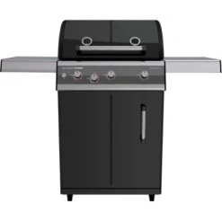 Outdoorchef Gasgrill Dualchef 325 G Schwarz 3 Brenner Mit Seitenkochstelle