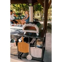 Ooni Pizzaofen Karu 16 Multi-Brennstoff Outdoor Edelstahl/Schwarz -Gartenwelt Günstiges Geschäft 60568345451 11029300 AB 01