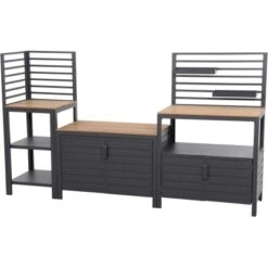 Siena Garden Outdoor Kitchen Mittelteil Sierra Niedrig 100 Cm X 56 Cm X 70 Cm -Gartenwelt Günstiges Geschäft 607209 1346 10