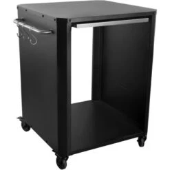 Cozze Outdoor-Tisch Mit Ausziehplatte Und Rädern 60 X 60 X 83,5 Cm Schwarz Matt -Gartenwelt Günstiges Geschäft 708614903001 11025100 S 04