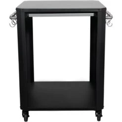 Cozze Outdoor-Tisch Mit Ausziehplatte Und Rädern 60 X 60 X 83,5 Cm Schwarz Matt -Gartenwelt Günstiges Geschäft 708614903001 11025100 S 05