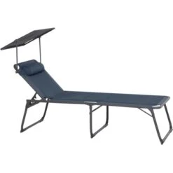 Siena Garden Campingliege Premium 200 Cm X 69 Cm X 43 Cm Dunkelblau