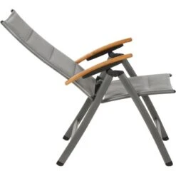 Siena Garden Klappsessel Savina XL Alu 72 Cm X 62,5 Cm X 113 Cm Grau FSC® -Gartenwelt Günstiges Geschäft 720496 1346 15