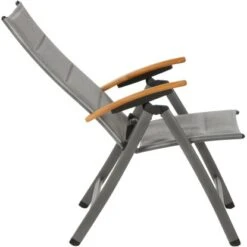 Siena Garden Klappsessel Savina XL Alu 72 Cm X 62,5 Cm X 113 Cm Grau FSC® -Gartenwelt Günstiges Geschäft 720496 1346 16