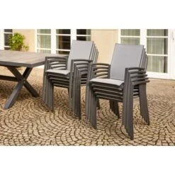 Siena Garden Stapelsessel Velia Alu 56 Cm X 66 Cm X 89 Cm Anthrazit -Gartenwelt Günstiges Geschäft 720633 1346 14