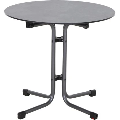 Siena Garden Klapptisch Sola Stahl Ø 80 Cm Anthrazit 3 Siena Garden Klapptisch Sola Stahl Ø 80 Cm Anthrazit – Bild 3
