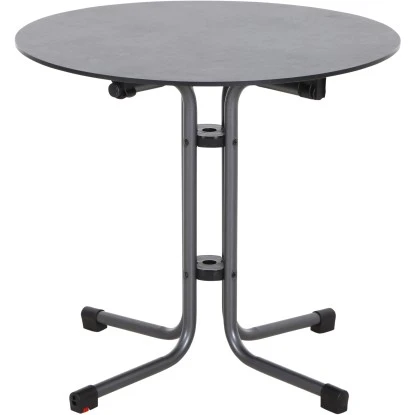 Siena Garden Klapptisch Sola Stahl Ø 80 Cm Anthrazit 4 Siena Garden Klapptisch Sola Stahl Ø 80 Cm Anthrazit – Bild 4