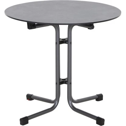 Siena Garden Klapptisch Sola Stahl Ø 80 Cm Anthrazit 5 Siena Garden Klapptisch Sola Stahl Ø 80 Cm Anthrazit – Bild 5