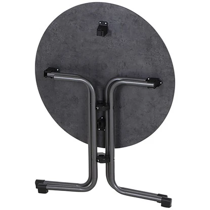 Siena Garden Klapptisch Sola Stahl Ø 80 Cm Anthrazit 7 Siena Garden Klapptisch Sola Stahl Ø 80 Cm Anthrazit – Bild 7