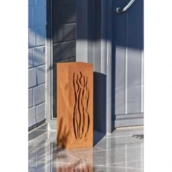 Gartenfreude FeuersäuleDesign Wellen Edelrost 16 X 16 X 50 Cm -Gartenwelt Günstiges Geschäft 753063 4655 03