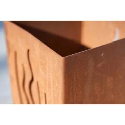 Gartenfreude FeuersäuleDesign Wellen Edelrost 16 X 16 X 50 Cm -Gartenwelt Günstiges Geschäft 753063 4655 06