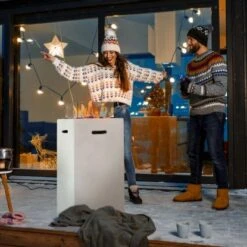 Amare Gas-Feuerstelle Für Den Außenbereich Quadratisch Weiß 14 Amare Gas-Feuerstelle Für Den Außenbereich Quadratisch Weiß -Gartenwelt Günstiges Geschäft 765603 4655 03