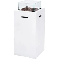 Amare Gas-Feuerstelle Für Den Außenbereich Quadratisch Weiß 23 Amare Gas-Feuerstelle Für Den Außenbereich Quadratisch Weiß -Gartenwelt Günstiges Geschäft 765603 4655 12