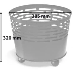 Gartenfreude Design Feuerstelle Ø 39 Cm Schwarz -Gartenwelt Günstiges Geschäft 765609 4655 07