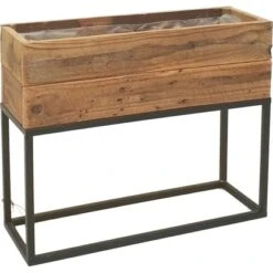 Pflanzgefäß Auf Festem Gestell 41 Cm X 16 Cm X 50 Cm