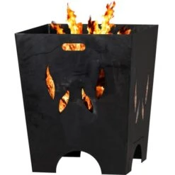 SIENA GARDEN Feuerkorb FLAMIA, Stahl Anthrazit -Gartenwelt Günstiges Geschäft 787389 1346 04