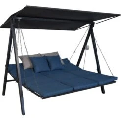 Angerer Hollywoodschaukel 3-Sitzer Lounge Smart Denim -Gartenwelt Günstiges Geschäft 822061 3035 3