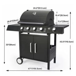 El Fuego Gasgrill San Angelo 4+1 Brenner Ca. 119,5 X 110,5 X 53 Cm 17 El Fuego Gasgrill San Angelo 4+1 Brenner Ca. 119,5 X 110,5 X 53 Cm -Gartenwelt Günstiges Geschäft 8264111 2240 3