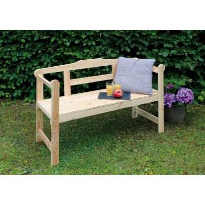 Friesenbank 2-Sitzer Natur 2 Friesenbank 2-Sitzer Natur – Bild 2