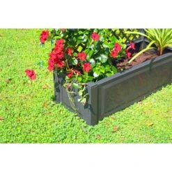 KHW Pflanzkasten Groß Mit Spalier 2-tlg. Anthrazit 140 Cm X 100 Cm X 43 Cm 15 KHW Pflanzkasten Groß Mit Spalier 2-tlg. Anthrazit 140 Cm X 100 Cm X 43 Cm -Gartenwelt Günstiges Geschäft 836756 4264 7