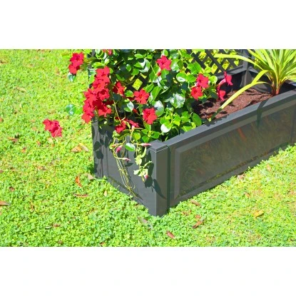 KHW Pflanzkasten Groß Mit Spalier 2-tlg. Anthrazit 140 Cm X 100 Cm X 43 Cm 6 KHW Pflanzkasten Groß Mit Spalier 2-tlg. Anthrazit 140 Cm X 100 Cm X 43 Cm – Bild 6