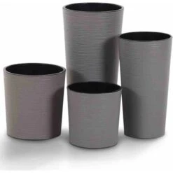 Siena Garden Pflanzgefäß Eco Lens Grau Ø 25x25,5 Cm -Gartenwelt Günstiges Geschäft 8629339 1346 3