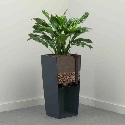 Siena Garden Pflanzgefäß Modern Nizza Graphit 40x40x75,3 Cm 3 Siena Garden Pflanzgefäß Modern Nizza Graphit 40x40x75,3 Cm – Bild 3
