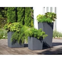 Siena Garden Pflanzgefäß Modern Nizza Graphit 40x40x75,3 Cm 11 Siena Garden Pflanzgefäß Modern Nizza Graphit 40x40x75,3 Cm -Gartenwelt Günstiges Geschäft 8630782 1346 5