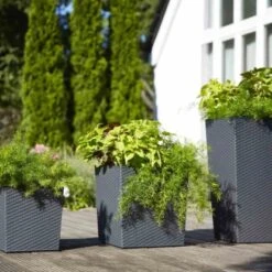 Siena Garden Pflanzgefäß Modern Nizza Graphit 40x40x75,3 Cm 12 Siena Garden Pflanzgefäß Modern Nizza Graphit 40x40x75,3 Cm -Gartenwelt Günstiges Geschäft 8630782 1346 6