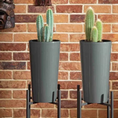 Siena Garden Pflanzgefäß Modern Lille Anthrazit Ø 30x57,0 Cm 3 Siena Garden Pflanzgefäß Modern Lille Anthrazit Ø 30x57,0 Cm – Bild 3