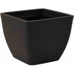 Siena Garden Pflanzgefäß Triest Anthrazit 27x27x23 Cm