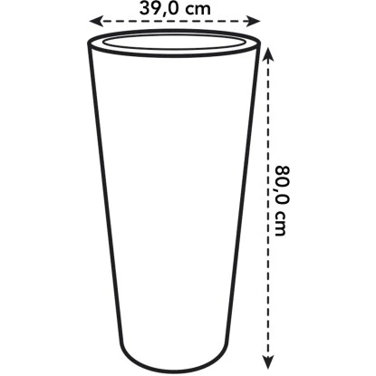 Elho Blumentopf Pure Straight Hoch Ø 38,5 Cm Weiß 3 Elho Blumentopf Pure Straight Hoch Ø 38,5 Cm Weiß – Bild 3