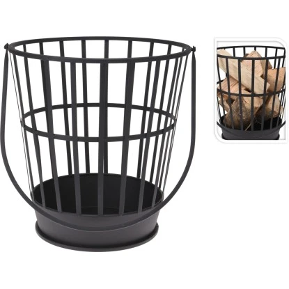 Feuerkorb Mit Tragegriff 38 Cm Schwarz 1 Feuerkorb Mit Tragegriff 38 Cm Schwarz